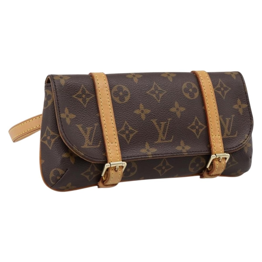 Louis Vuitton M51159 Pochette Marrell Monogram Canvas Waist Bag: Louis Vuitton M51159 Pochette Marrell Monogram Canvas Waist Bag Louis Vuitton Monogram Pochette Marelle waist bag crafted in Monogram canvas and made in France. This women's belt bag includes the bag 