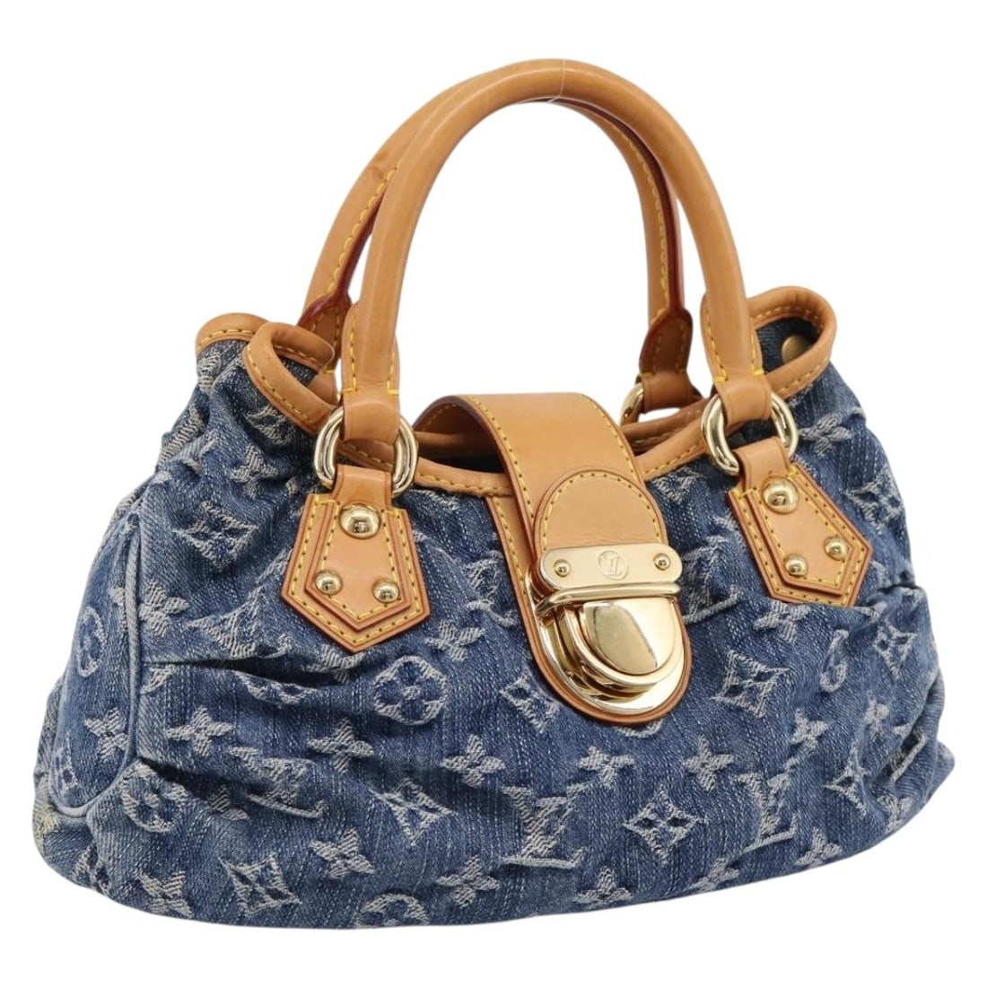 Louis Vuitton M95020 Preity blue monogram denim handbag: Louis Vuitton M95020 Preity blue monogram denim handbag Louis Vuitton Preity handbag in blue Monogram Denim Canvas with a compact silhouette and included dust bag. Made in France, this women's handbag