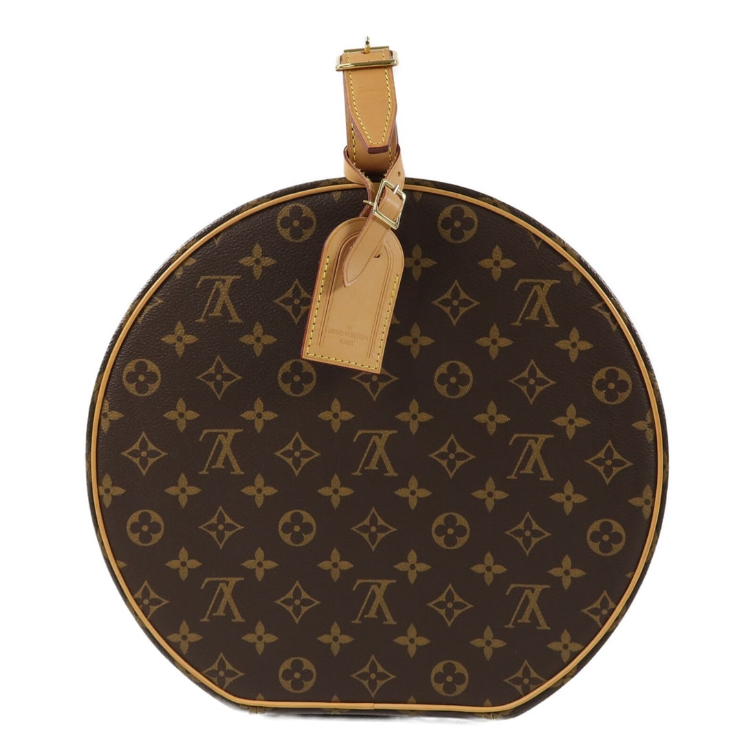 Louis Vuitton M23626 Boite Chapeau 30 Monogram Travel Bag: Louis Vuitton M23626 Boite Chapeau 30 Monogram Travel Bag Louis Vuitton Boite Chapeau 30 travel bag in brown Monogram PVC coated canvas. This women's bag features a structured silhouette with a flap c