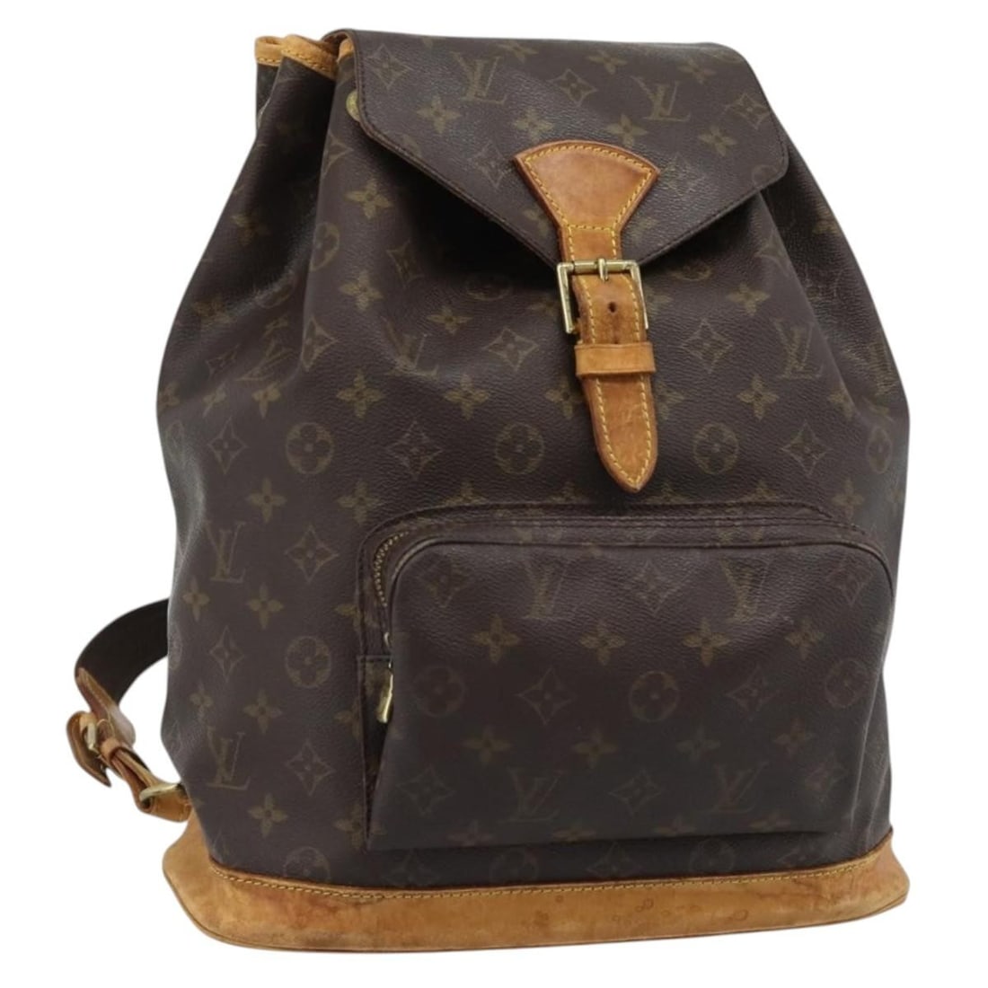 Louis Vuitton M51135 Montsouris GM Monogram Canvas Backpack: Louis Vuitton M51135 Montsouris GM Monogram Canvas Backpack Louis Vuitton Monogram Montsouris GM backpack in Monogram canvas, made in France. This women's backpack shows heavy use, including loss of s