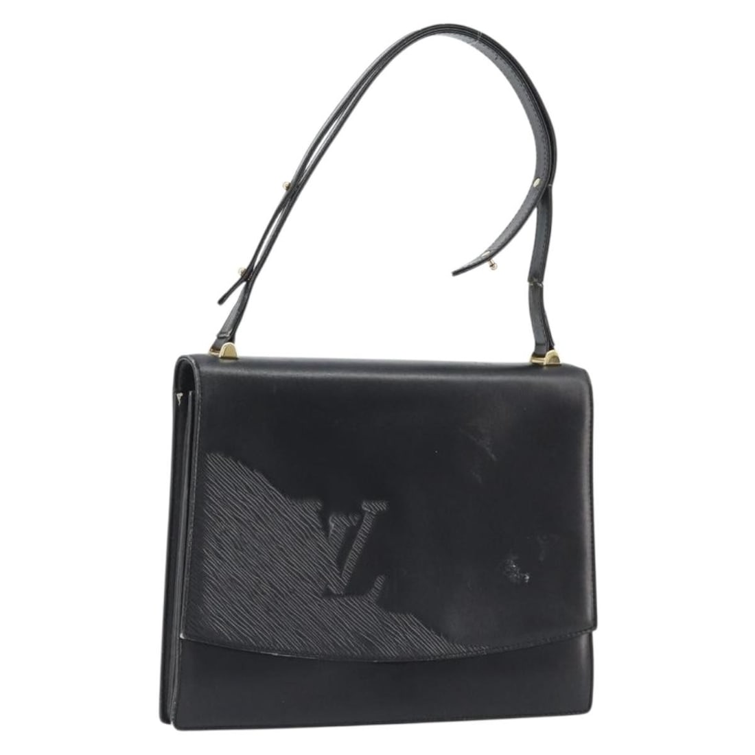 Louis Vuitton M63932 Delph Opera Line Black Leather Shoulder Bag: Louis Vuitton M63932 Delph Opera Line Black Leather Shoulder Bag Louis Vuitton Opera Line Delph shoulder bag in black leather with an adjustable shoulder strap. Made in France, this women's bag shows 