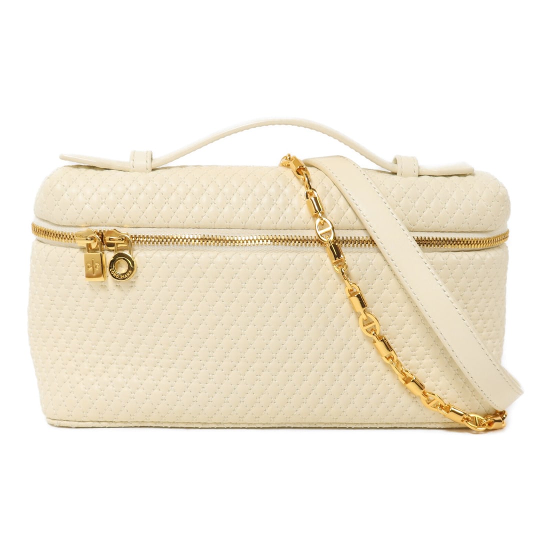 Loro Piana Extra Pocket L19 Lambskin 2 Way Bag White FAP4694 (1 of 14)