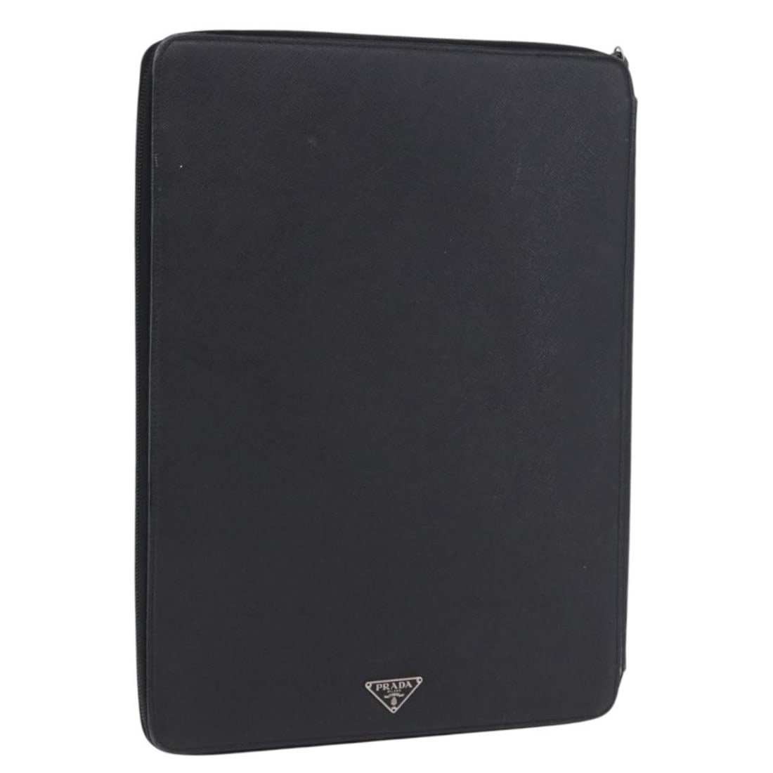 PRADA Saffiano Leather Briefcase Black Silver with Guarantee Card (1 of 18)