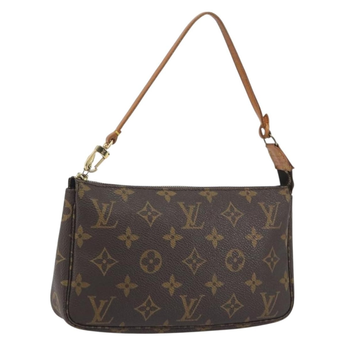 Louis Vuitton M51980 Monogram Canvas Pochette Accessoires Pouch France: Louis Vuitton M51980 Monogram Canvas Pochette Accessoires Pouch France Louis Vuitton Monogram Pochette Accessoires pouch in Monogram canvas, made in France. This women's pouch features the classic Mon
