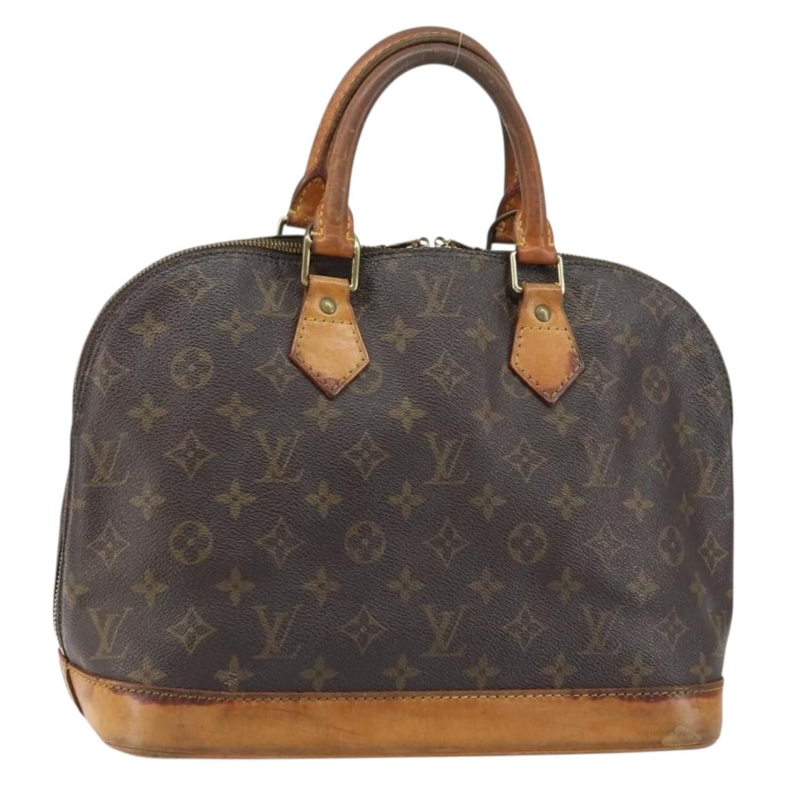 Louis Vuitton Alma Monogram Canvas M51130 France Handbag: Louis Vuitton Alma Monogram Canvas M51130 France Handbag This Louis Vuitton Alma handbag features the iconic Monogram canvas and is crafted in France. The bag is designed in a classic Alma silhouette 