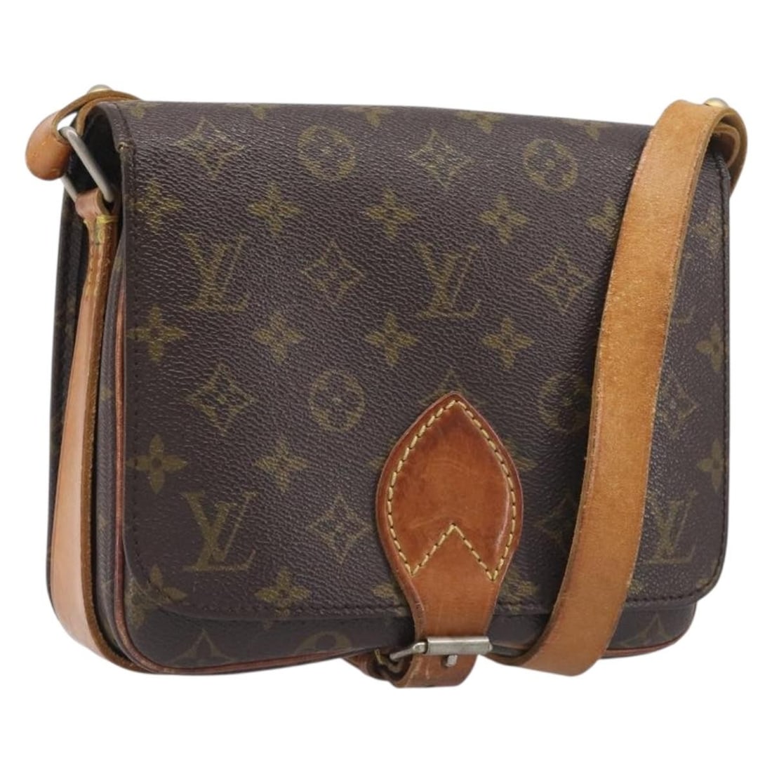 Louis Vuitton M51253 Cartouchiere MM Monogram Canvas Shoulder Purse: Louis Vuitton M51253 Cartouchiere MM Monogram Canvas Shoulder Purse Louis Vuitton Cartouchiere MM shoulder bag in Monogram canvas, made in France. This women's bag includes the item only; item box and