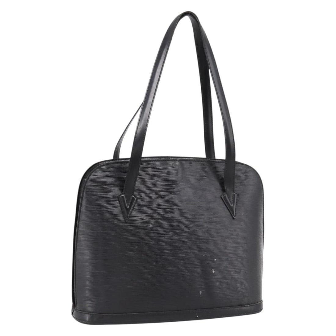 Louis Vuitton M52282 Lussac Epi Leather Shoulder Bag Black: Louis Vuitton M52282 Lussac Epi Leather Shoulder Bag Black Louis Vuitton Lussac shoulder bag in black Epi leather. This women's bag is made in France and includes only the bag shown, with no item box 