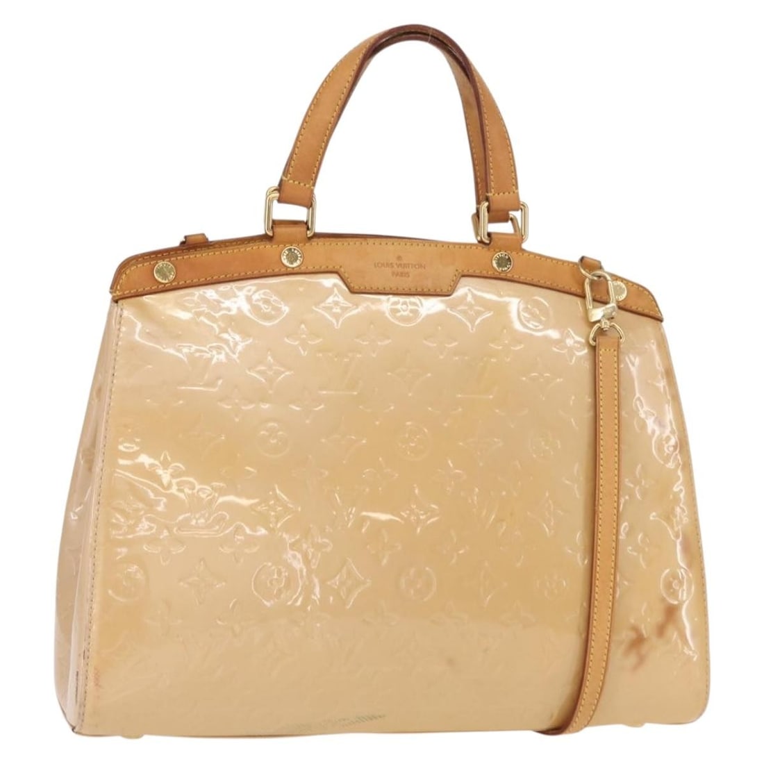 Louis Vuitton Blair GM 2way Handbag Monogram Vernis Broncorail M91454: Louis Vuitton Blair GM 2way Handbag Monogram Vernis Broncorail M91454 Louis Vuitton Monogram Vernis Blair GM handbag in Broncorail patent leather, made in France. This women's two-way style comes with