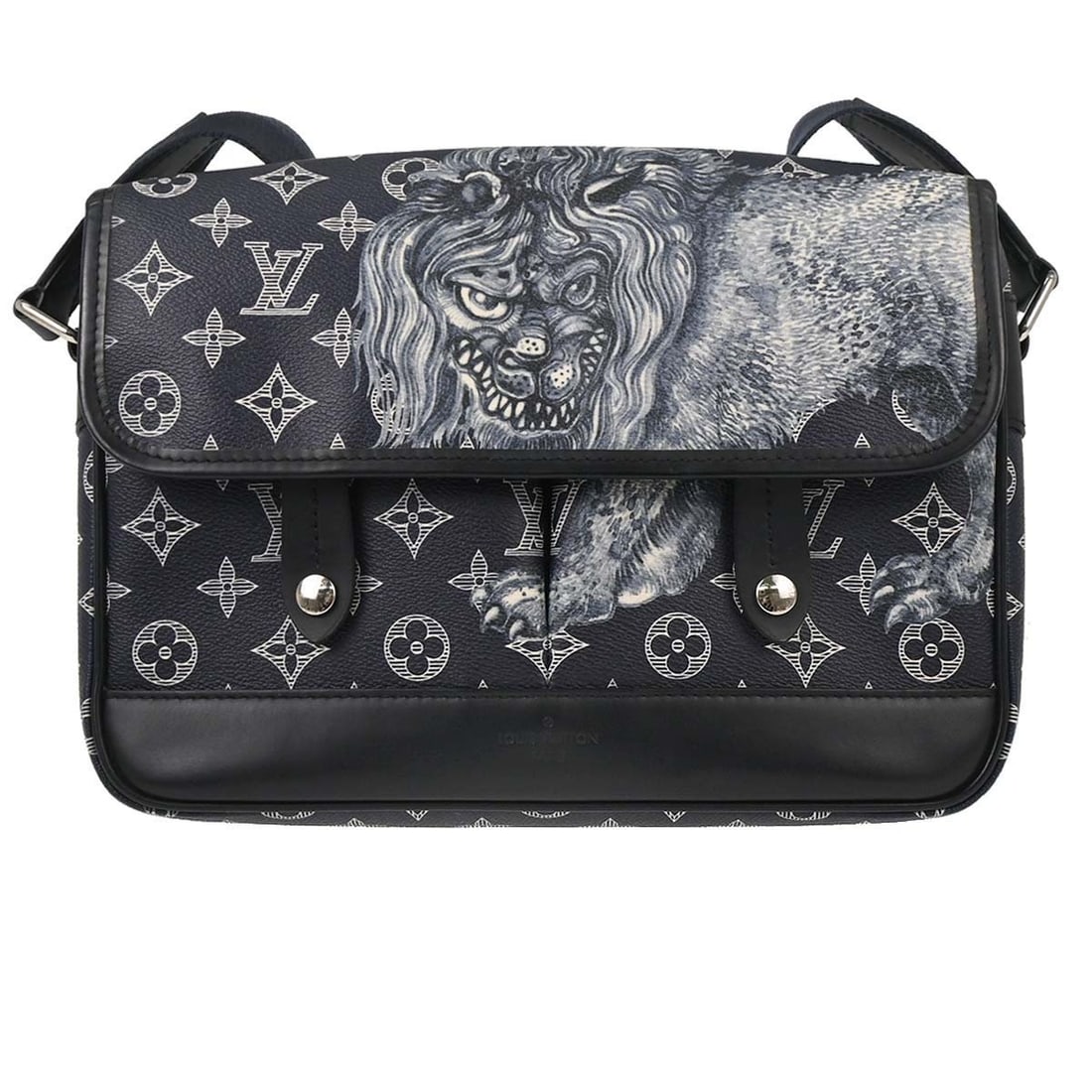 Louis Vuitton Savannah PM Monogram Canvas Crossbody Bag Navy (1 of 15)
