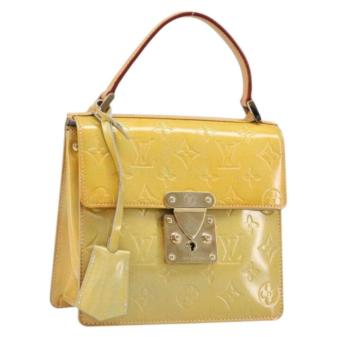 Louis Vuitton M91029 Spring Street Vernis Patent Leather Handbag Gris: Louis Vuitton M91029 Spring Street Vernis Patent Leather Handbag Gris Louis Vuitton Spring Street handbag in Gris Monogram Vernis patent leather. This women's handbag is made in France and includes tw