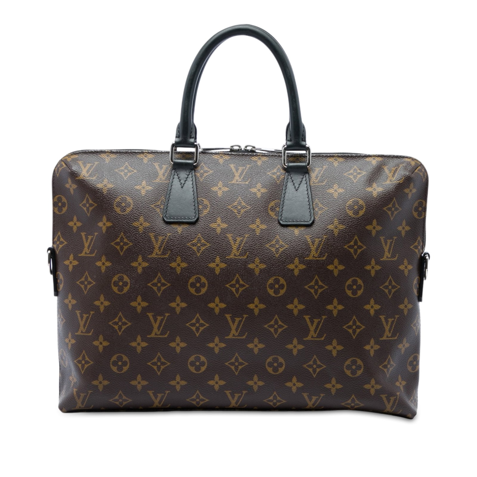 Louis Vuitton Porte Documents Jour Monogram Macassar Briefcase (1 of 6)