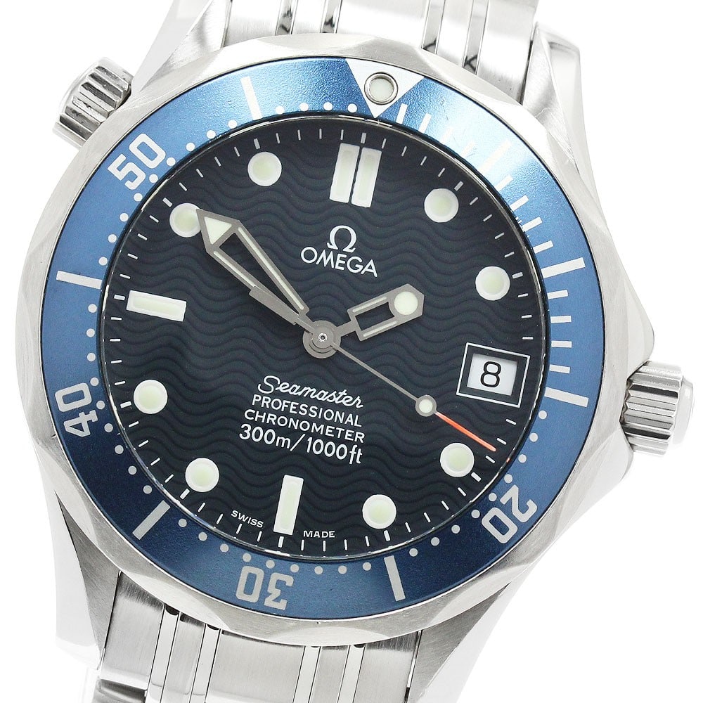 OMEGA Seamaster Diver 300M 2551.80 Automatic Date Unisex Wristwatch: OMEGA Seamaster Diver 300M 2551.80 Automatic Date Unisex Wristwatch OMEGA Seamaster Diver 300M automatic wristwatch with date display. This unisex model features a navy dial and stainless steel case a