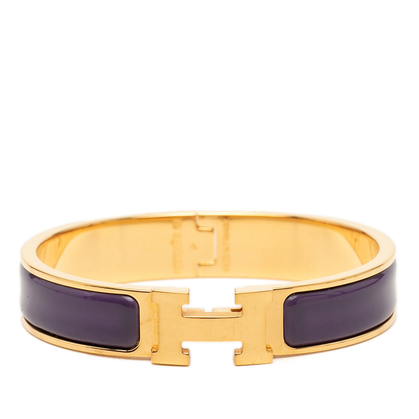 Hermes Clic H GM narrow enamel bracelet (1 of 5)