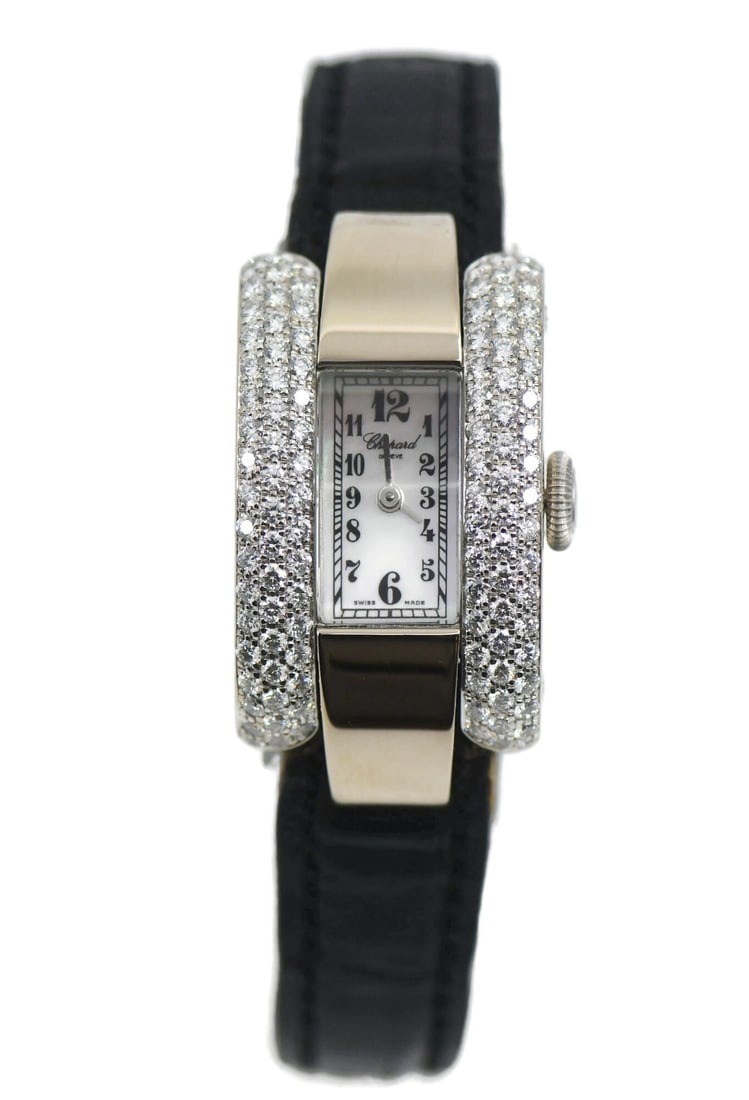 Chopard La Strada womens quartz watch 18K white gold diamond bezel (1 of 5)