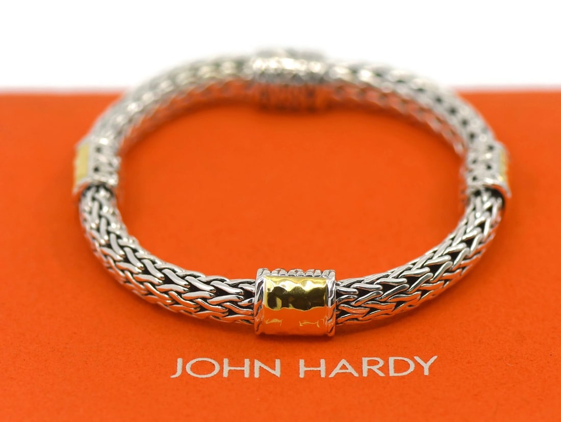 John Hardy 925 Sterling Silver Chain Bracelet 8 Inches (1 of 3)
