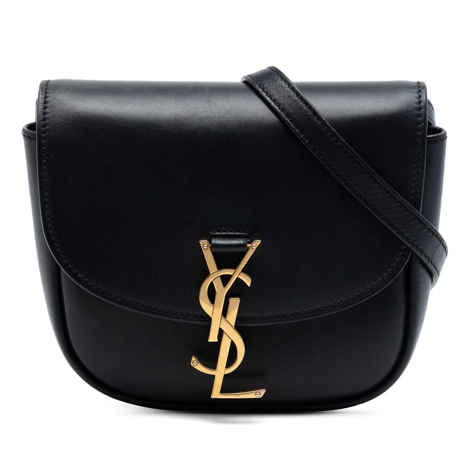 Black Leather Crossbody Bag Saint Laurent Kaia Monogram Small (1 of 6)