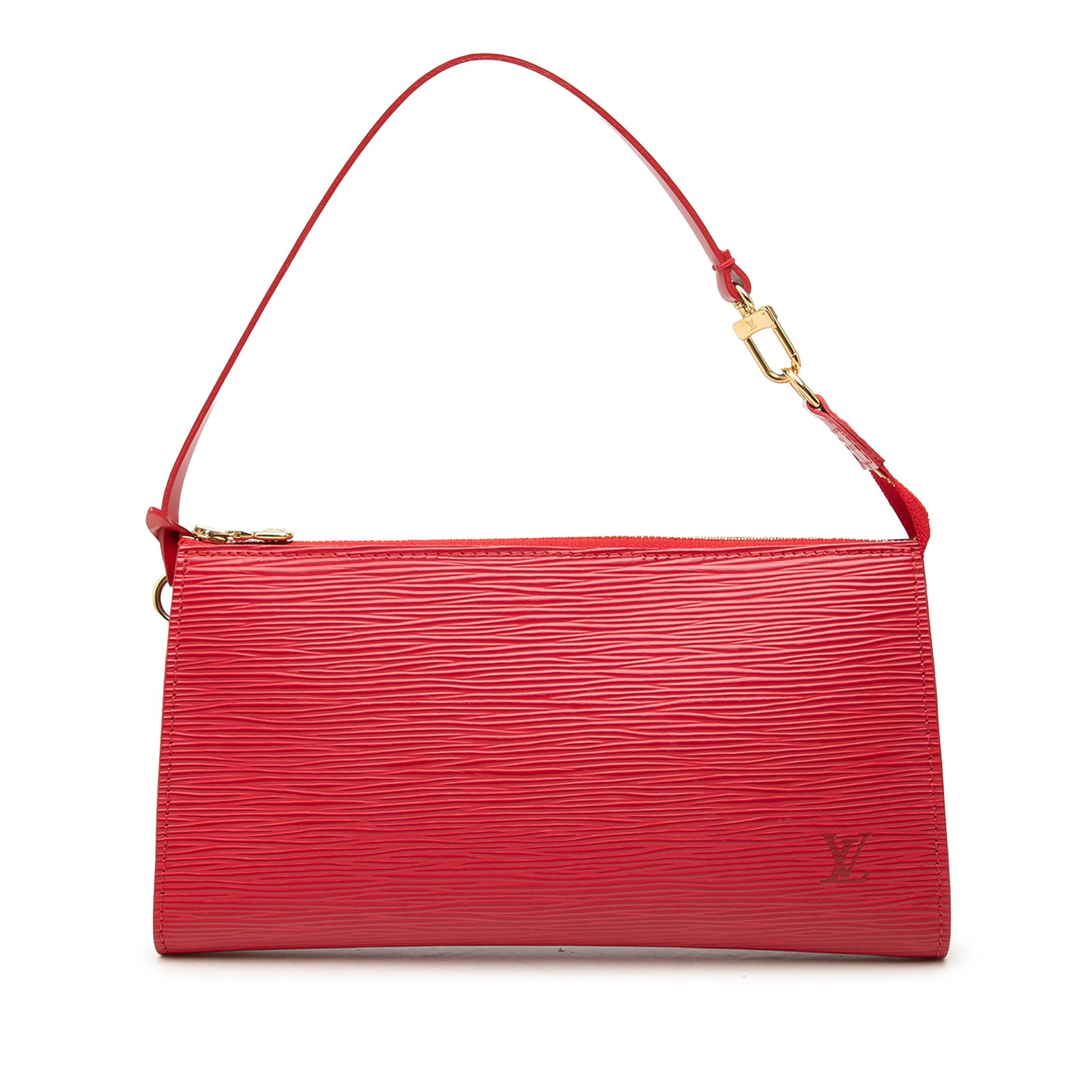 Louis Vuitton Epi Pochette Accessoires Red Leather Shoulder Bag (1 of 7)