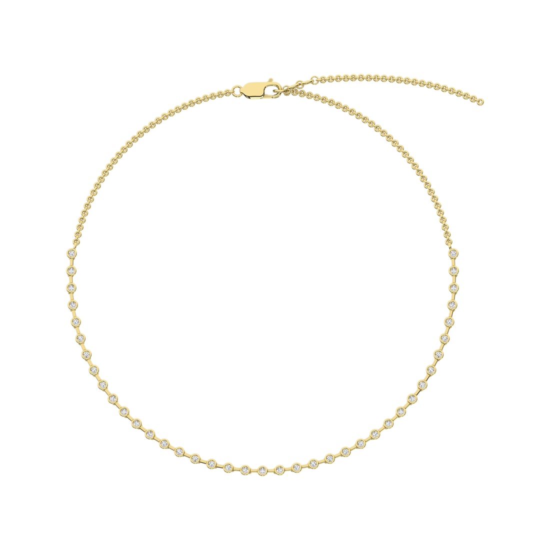 14K Yellow Gold Diamond 1 1/2 Ct.Tw. Fashion Necklace (1 of 3)