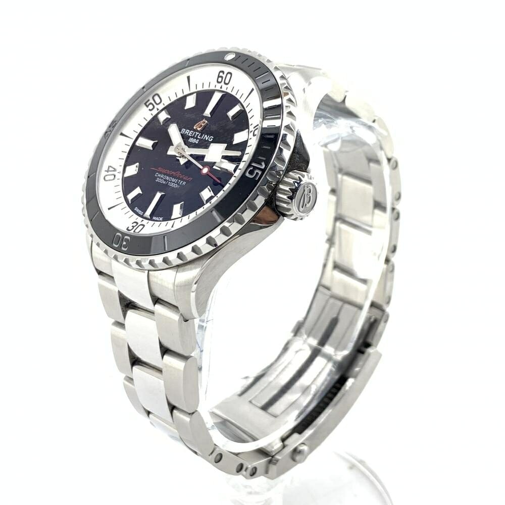 Breitling Superocean Automatic 42 Mens Stainless Steel Watch A17375211B1A1: Breitling Superocean Automatic 42 Mens Stainless Steel Watch A17375211B1A1 Breitling Superocean Automatic 42 men's wristwatch with automatic movement and a stainless steel case. This Swiss-made diver'