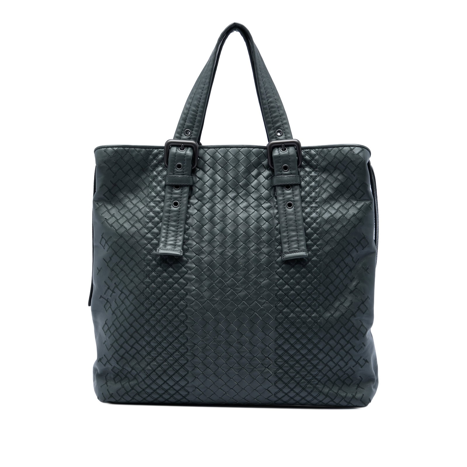 Bottega Veneta Aurelio Tote Gray Nappa Intrecciato Leather Bag: Bottega Veneta Aurelio Tote Gray Nappa Intrecciato Leather Bag Bottega Veneta Aurelio tote crafted in gray woven and quilted nappa leather. This zip-top bag features adjustable flat leather handles an