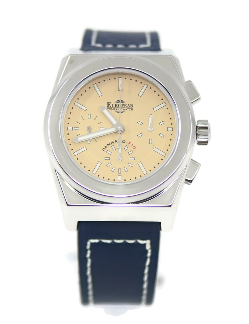 European Company Watch Panhard PF10 automatic stainless steel wristwatch: European Company Watch Panhard PF10 automatic stainless steel wristwatch Pre-owned European Company Watch Panhard men's wristwatch with an automatic mechanical movement. This Swiss-made watch features