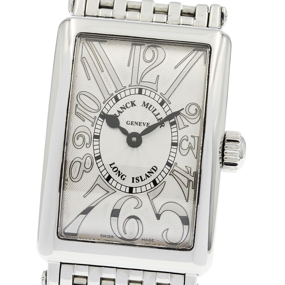 Franck Muller Long Island 902QZREL Ladies Quartz Wristwatch: Franck Muller Long Island 902QZREL Ladies Quartz Wristwatch Franck Muller Long Island women's wristwatch with a quartz movement and a silver dial. This stainless steel watch is reference 902QZREL and 