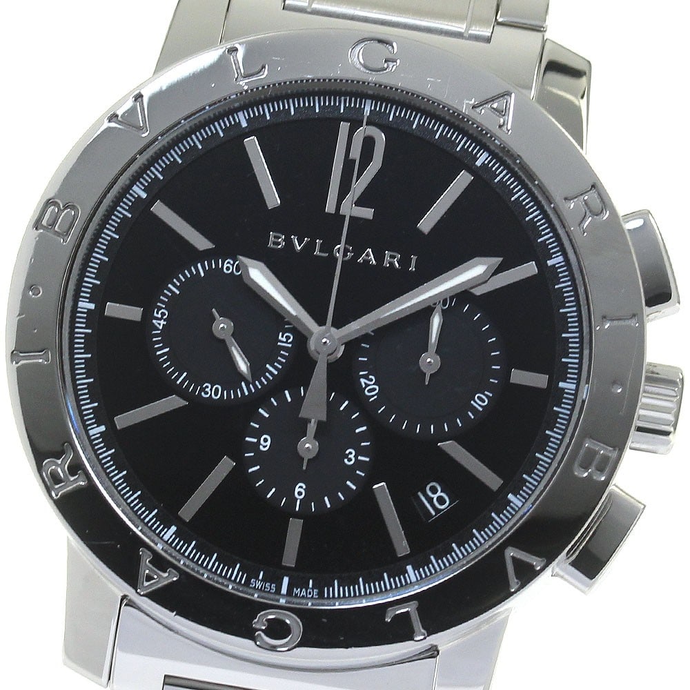 BVLGARI Bulgari Bulgari BB41SCH mens automatic chronograph watch (1 of 6)