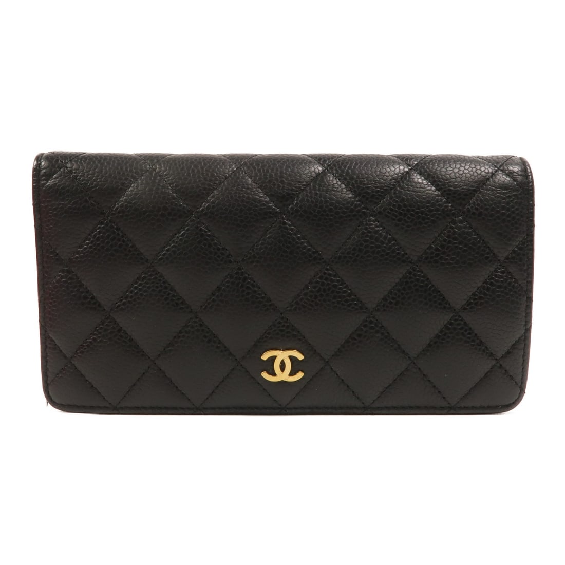 CHANEL Classic Long Flap Wallet Black Calfskin CC bifold purse: CHANEL Classic Long Flap Wallet Black Calfskin CC bifold purse Classic Chanel long flap wallet in black calfskin leather with CC hardware. This bifold purse features a structured interior with multipl