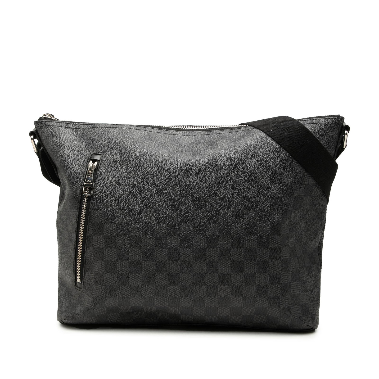 Louis Vuitton Mick MM Damier Graphite shoulder bag: Louis Vuitton Mick MM Damier Graphite shoulder bag Louis Vuitton Damier Graphite Mick MM shoulder bag with a damier canvas body, adjustable flat shoulder strap, top zip closure, exterior zip pockets, 