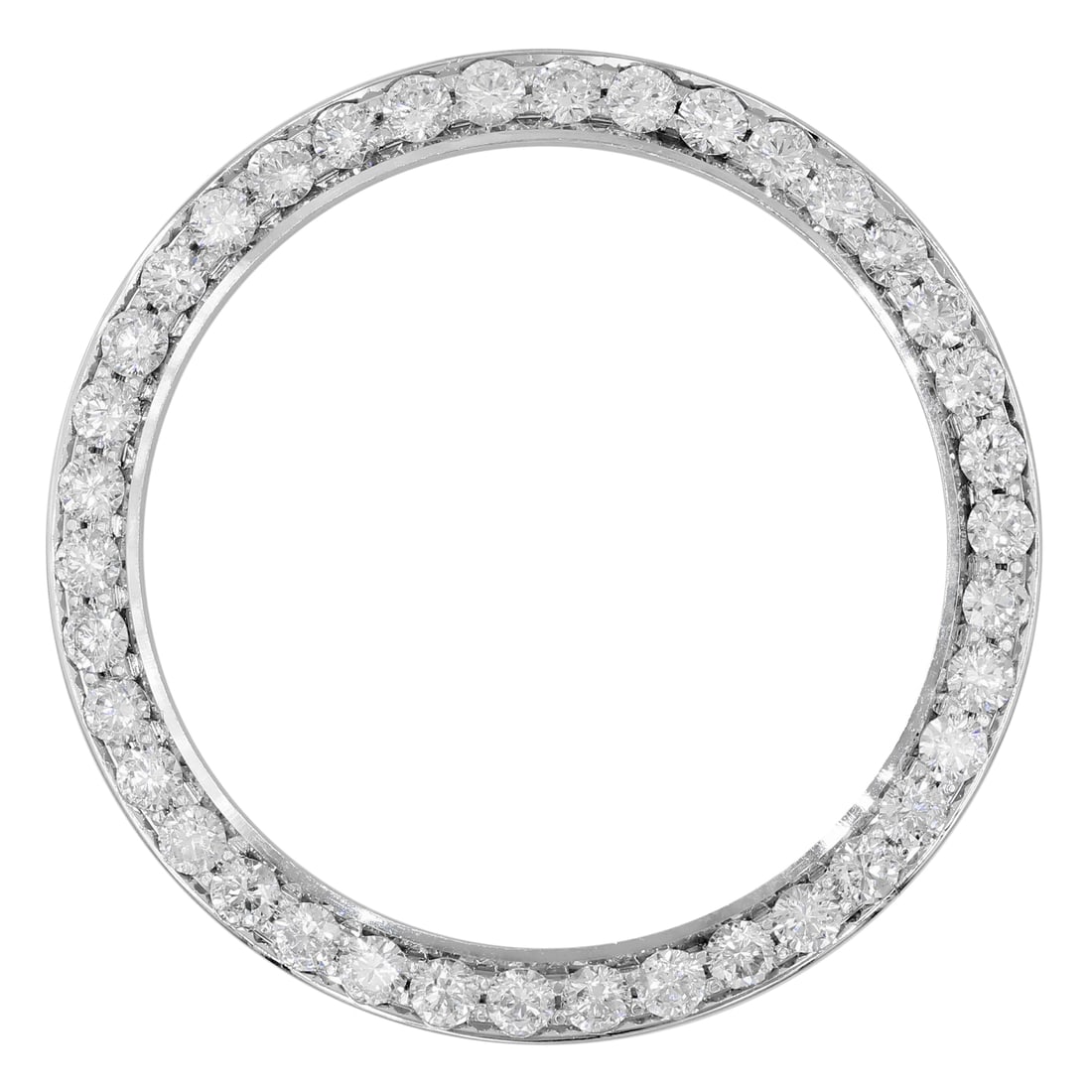 Rolex 41mm Custom Loose Diamond Bezel 4.00ct F-G SI1-SI2: Rolex 41mm Custom Loose Diamond Bezel 4.00ct F-G SI1-SI2 Enhance your Rolex with this luxurious loose diamond bezel designed specifically for a 41mm watch. Crafted from high-quality steel, this bezel 