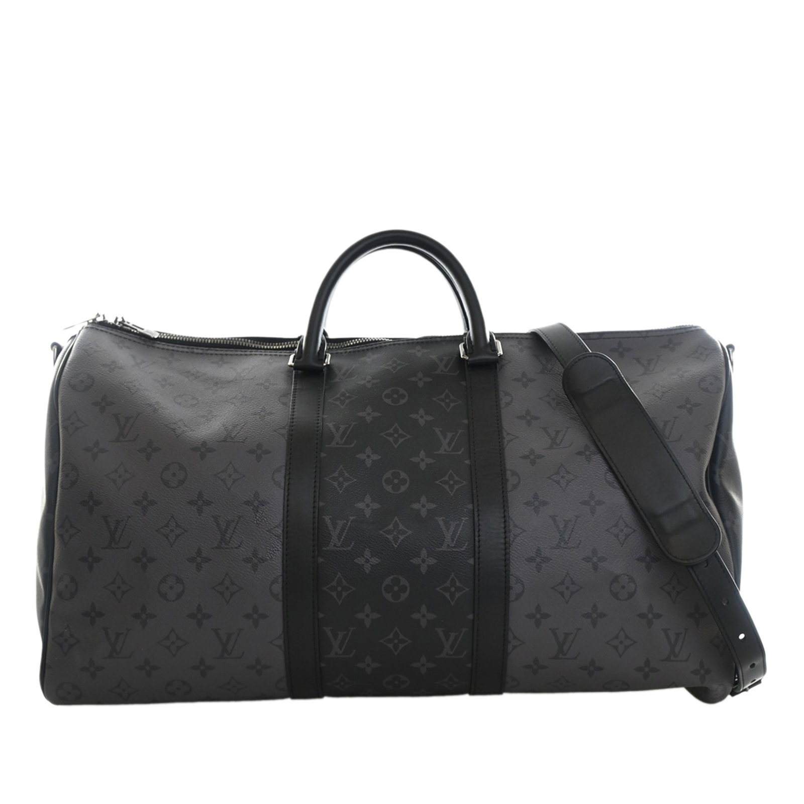 Louis Vuitton Keepall Bandouliere 50 Monogram Eclipse Reverse Duffle Bag (1 of 13)