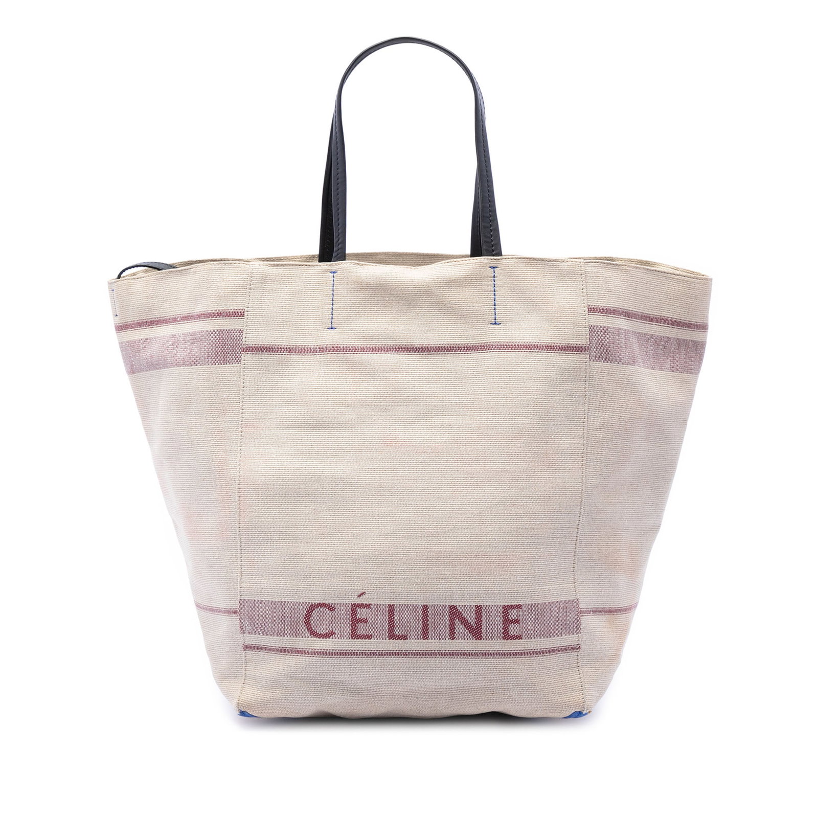 Celine Phantom Cabas Medium Canvas Tote Bag Brown: Celine Phantom Cabas Medium Canvas Tote Bag Brown A Celine Medium Canvas Phantom Cabas Tote in brown, made in Italy. This tote bag features a canvas body, flat leather straps, an open top, and an inte
