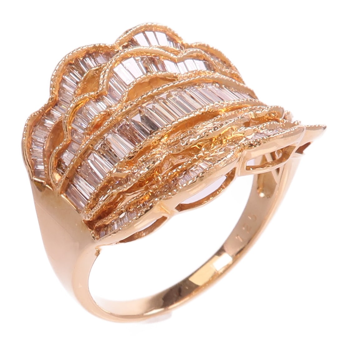 18K Rose Gold Diamond Ring 1.25ct US Size 9.5 (1 of 8)