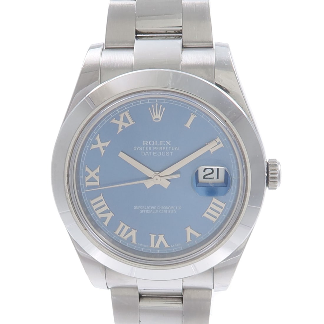 Rolex 116300 Datejust mens automatic stainless steel blue dial watch: Rolex 116300 Datejust mens automatic stainless steel blue dial watch Rolex Datejust 116300 automatic wristwatch with a blue dial and stainless steel case and bracelet. This men's watch features a date