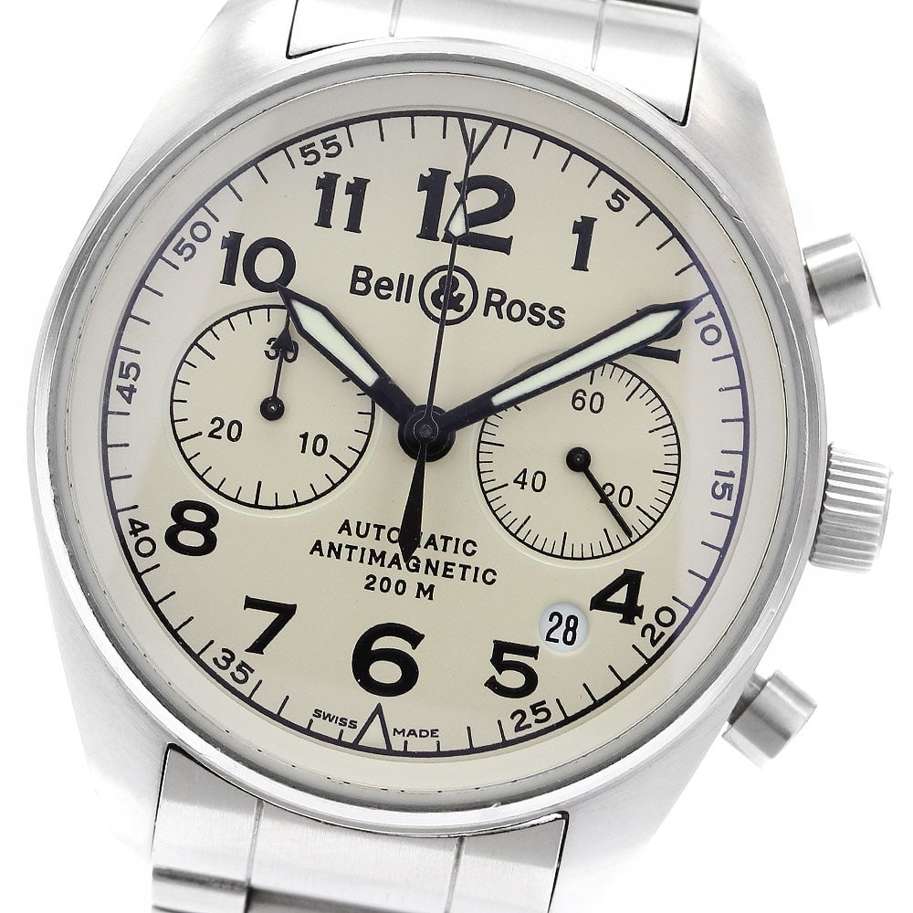 Bell&Ross 126.A automatic chronograph date men's stainless steel wristwatch (1 of 5)