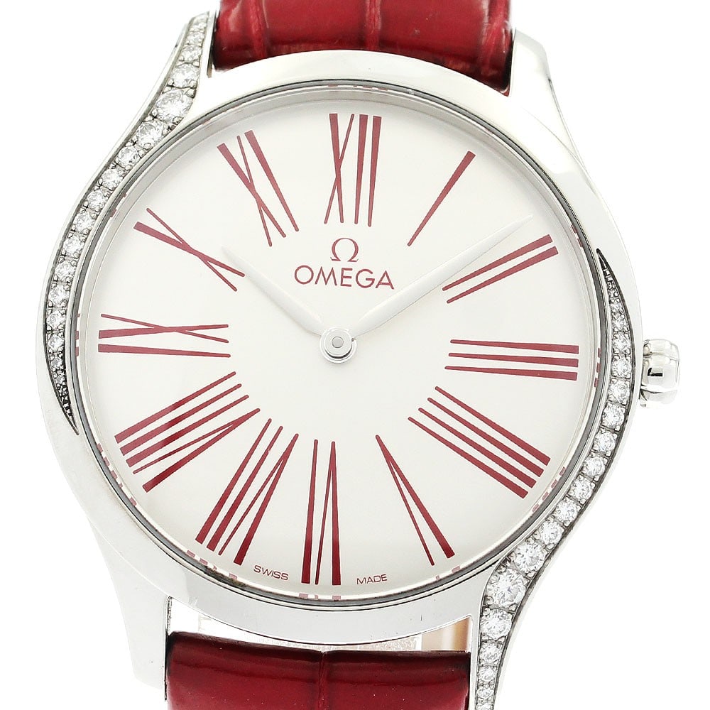 Omega De Ville Tresor 428.18.36.60.04.002 Quartz 36mm Wristwatch: Omega De Ville Tresor 428.18.36.60.04.002 Quartz 36mm Wristwatch OMEGA De Ville Tresor unisex wristwatch with a diamond bezel and quartz movement. This watch features a stainless steel case, silver di
