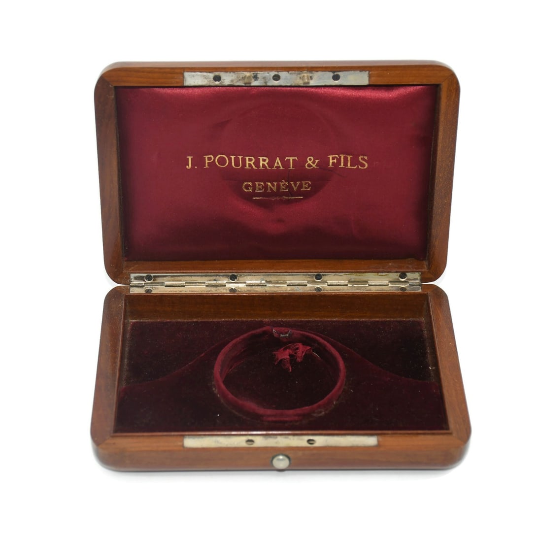Pourrat & Fils Single Pocket Watch Presentation Box (1 of 2)