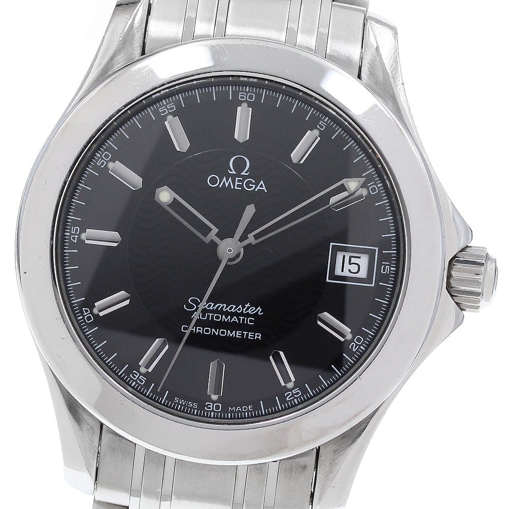 Omega Seamaster 120m 50th Anniversary Auto Date Watch Ref 2501.51: Omega Seamaster 120m 50th Anniversary Auto Date Watch Ref 2501.51 OMEGA Seamaster 120m 50th Anniversary Model wristwatch with automatic movement and date display. This men's watch features a black dia