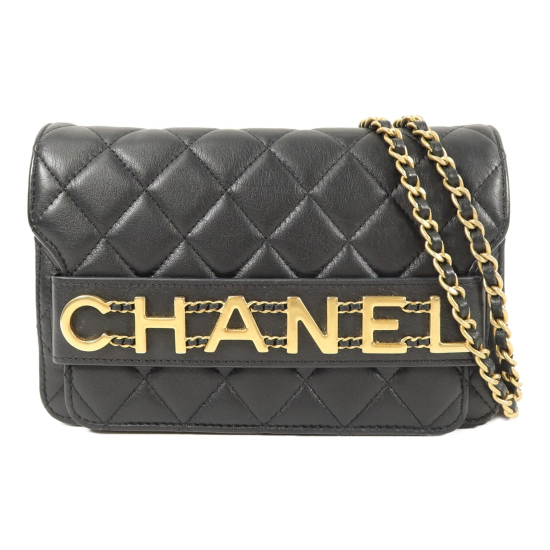 CHANEL CC Wallet on Chain Black Calfskin Shoulder Bag (1 of 16)
