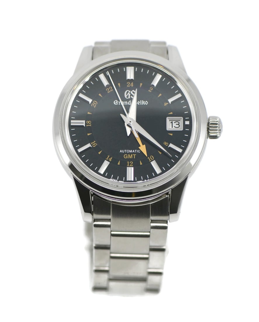 Grand Seiko SBGM241 Elegance men's automatic wristwatch with box papers: Grand Seiko SBGM241 Elegance men's automatic wristwatch with box papers Pre-owned Grand Seiko Elegance wristwatch with a polished stainless steel case, green analog dial, and automatic mechanical move