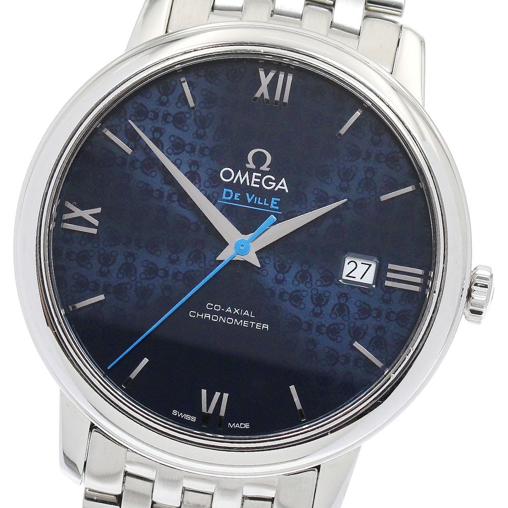 OMEGA De Ville Prestige Orvis Edition 424.10.40.20.03.003 Blue Dial Watch: OMEGA De Ville Prestige Orvis Edition 424.10.40.20.03.003 Blue Dial Watch OMEGA De Ville Prestige Orvis Edition wristwatch with a blue dial, automatic movement, and date function. This watch-only offe