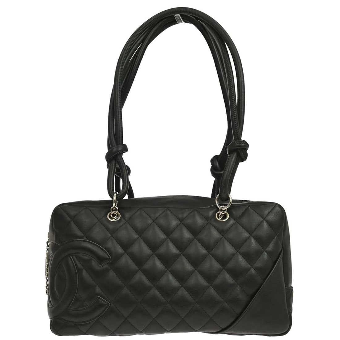 CHANEL Cambon Ligne black calfskin top handle bag (1 of 17)