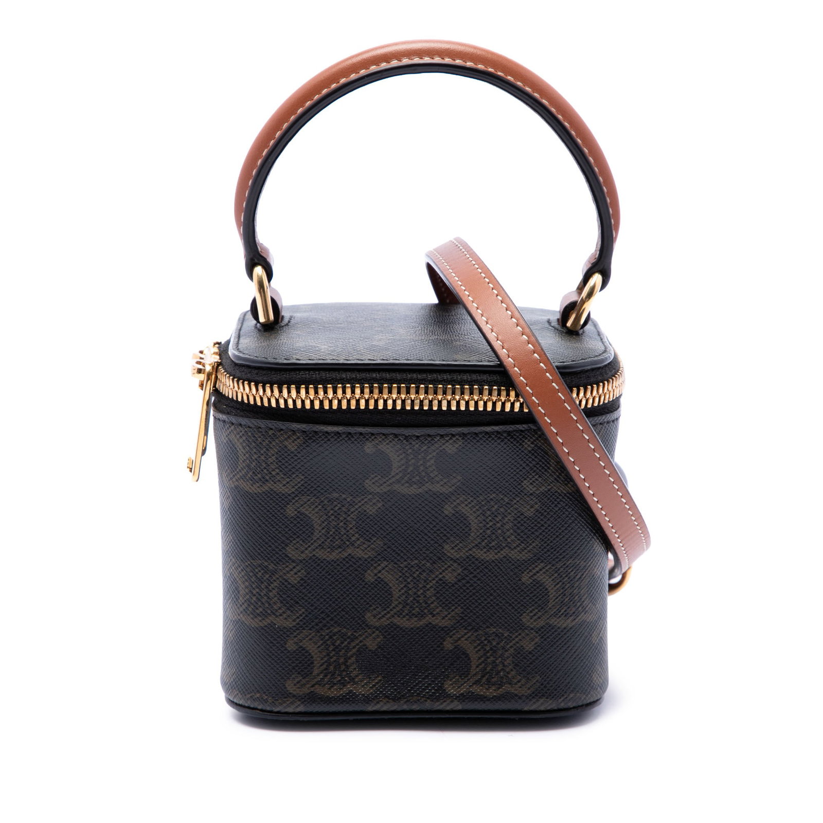 Celine Mini Triomphe Vanity Case in Coated Canvas (1 of 6)