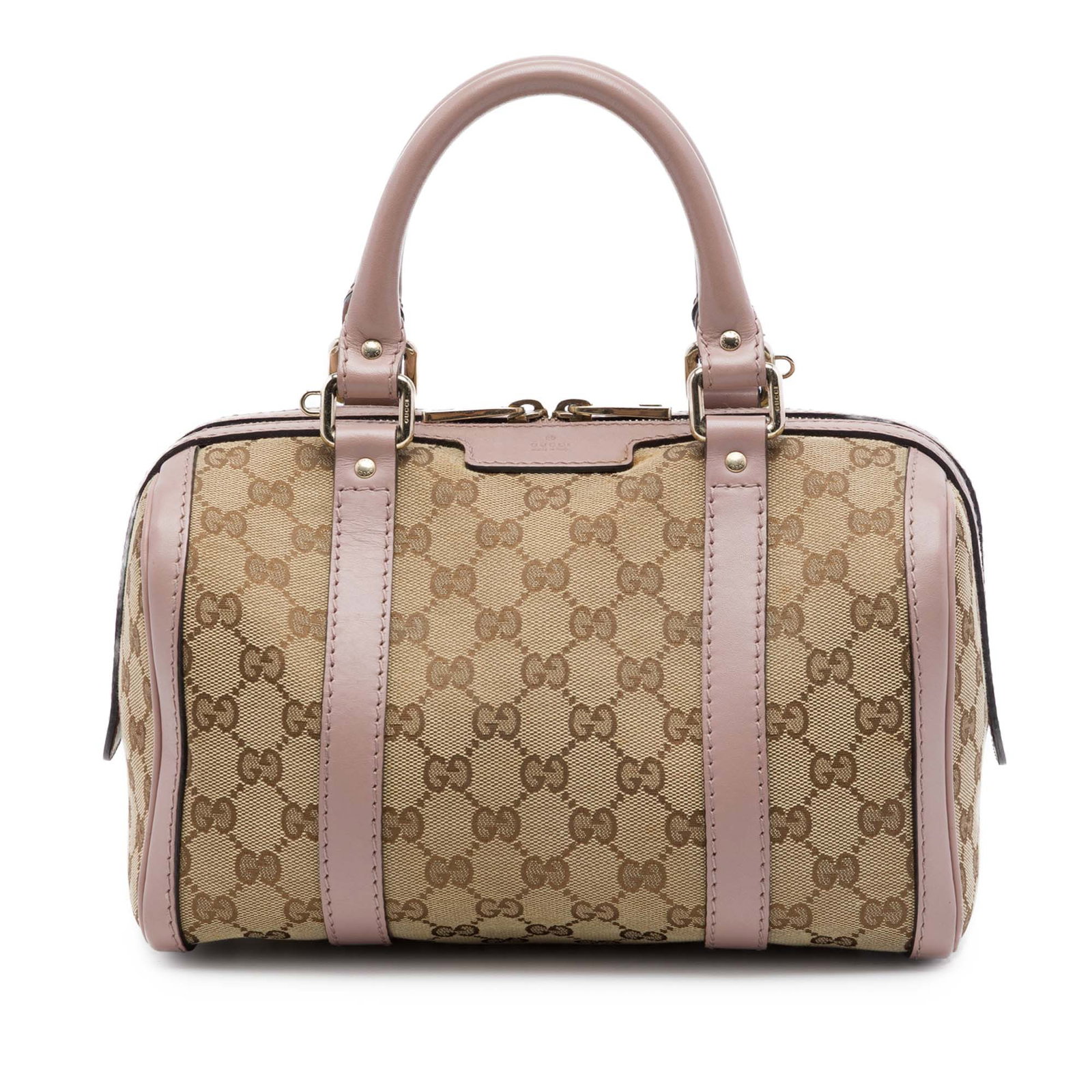 Gucci Joy Boston Small GG Canvas Handbag Beige (1 of 7)