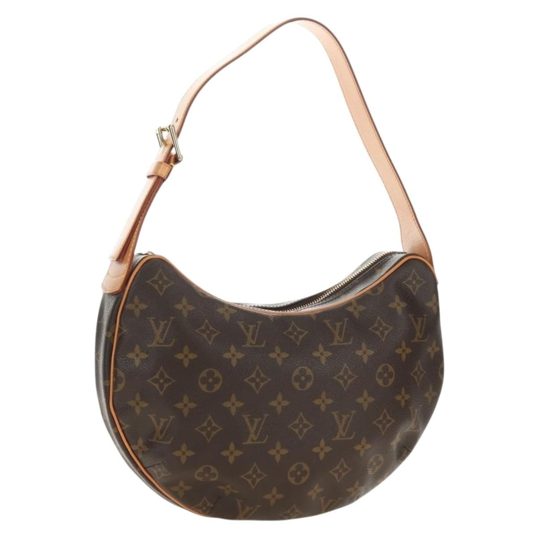 Louis Vuitton M51512 Croissant MM Monogram Canvas Shoulder Bag: Louis Vuitton M51512 Croissant MM Monogram Canvas Shoulder Bag Louis Vuitton Croissant MM shoulder bag in Monogram canvas with a curved silhouette and shoulder strap. Includes a dust bag. Made in Fran