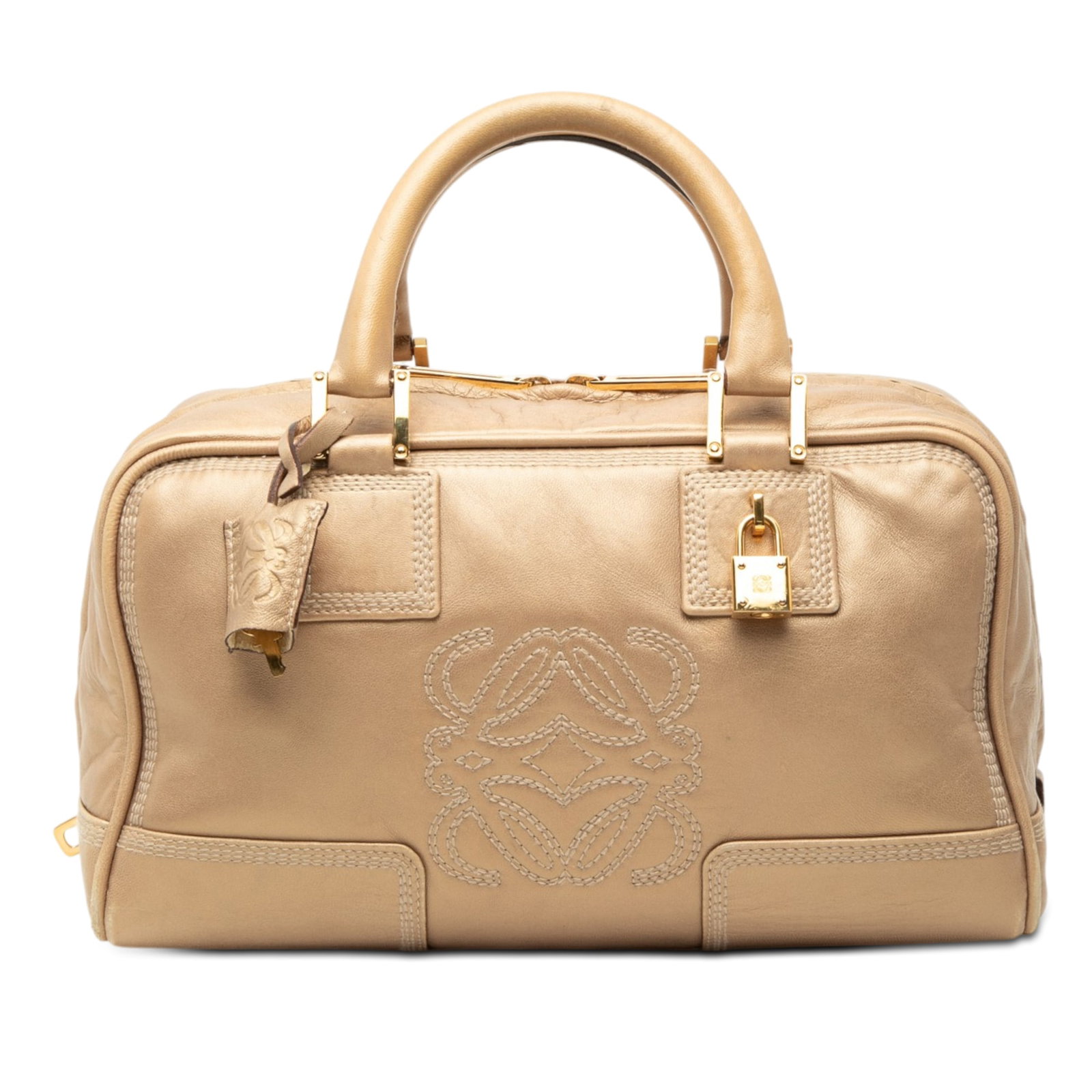 LOEWE Amazona 28 Metallic Leather Handbag (1 of 7)