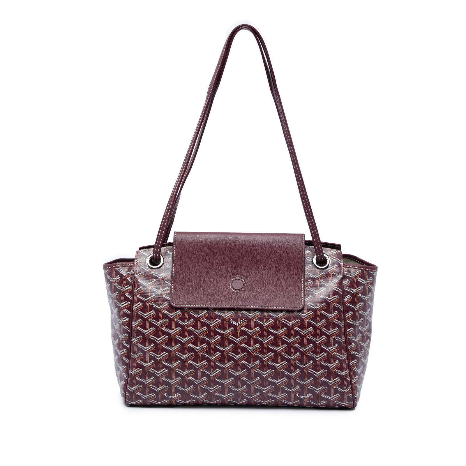 Goyard Rouette Souple PM Red Shoulder Bag Goyardine (1 of 5)