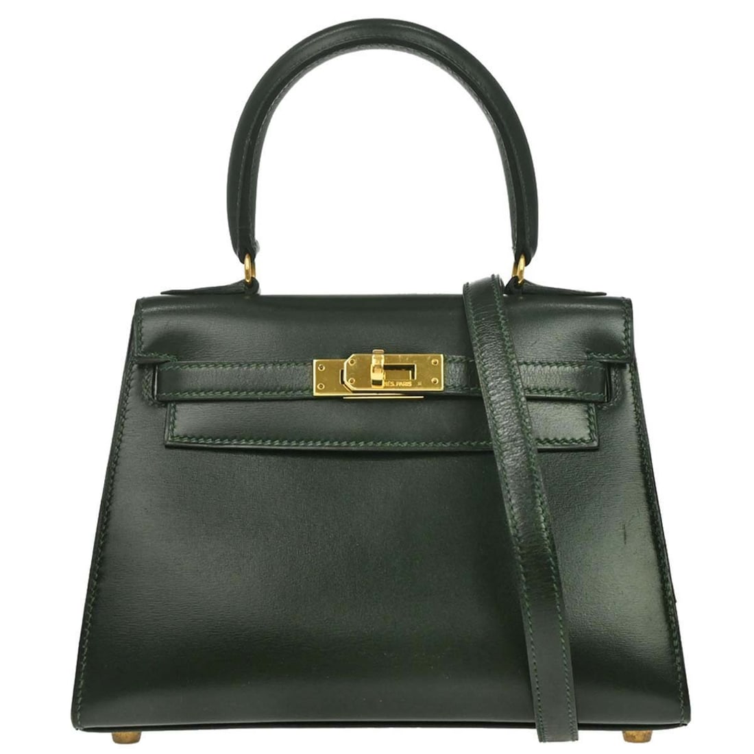 Hermes Mini Kelly 20 Sellier Box Calf 2way Top Handle Bag (1 of 17)