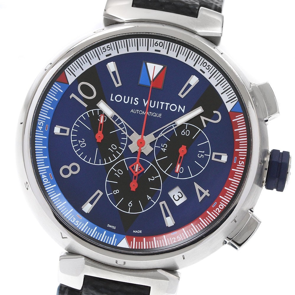 Louis Vuitton Tambour Regatta Automatic Q1A61 Men's Chronograph Watch (1 of 6)