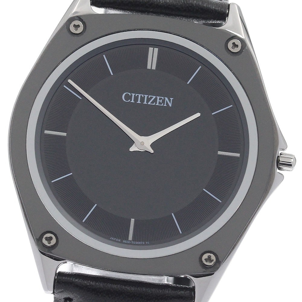 Citizen Eco-Drive One AR5044-03E Mens Solar Wristwatch Black Dial: Citizen Eco-Drive One AR5044-03E Mens Solar Wristwatch Black Dial CITIZEN Eco-Drive One men's wristwatch with a black dial and solar movement. This Japan-made watch features a cermet case and an unuse